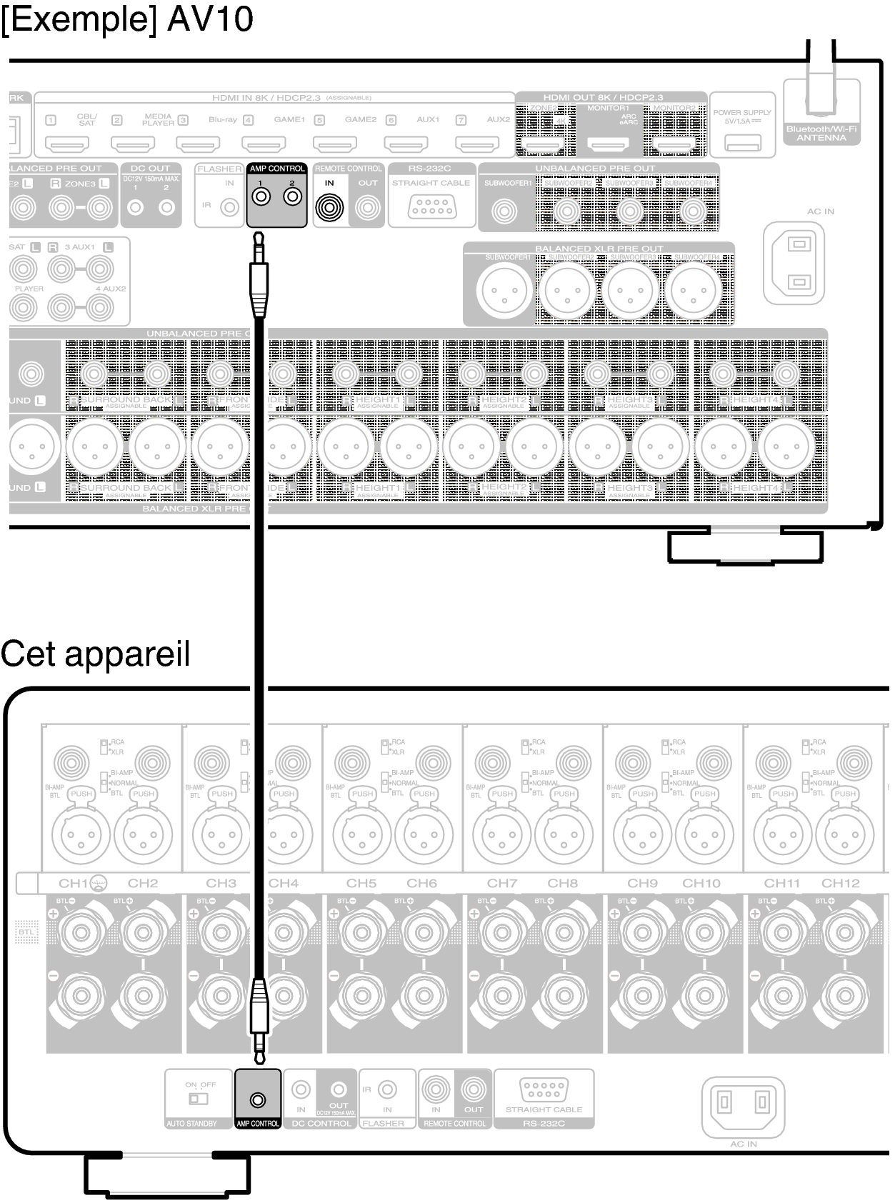 Prises AMP CONTROL AMP 10