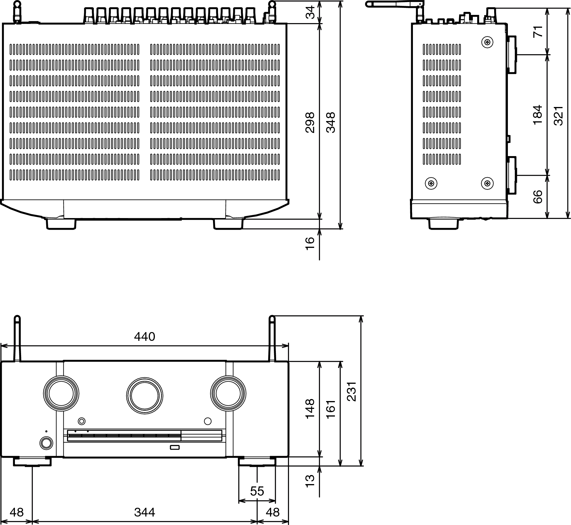 marantz sr5015 dimensions